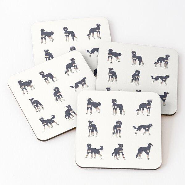 Item preview, Black saluki dog pack designed and sold by Mayarart.