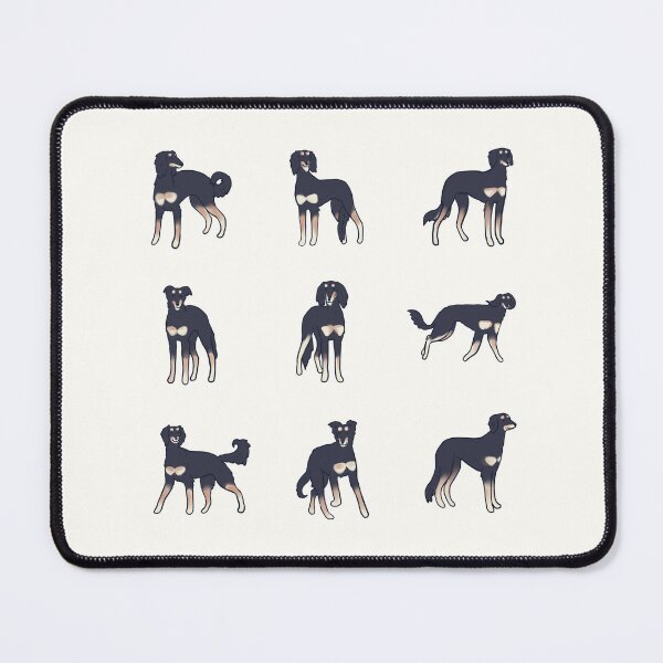 Item preview, Black saluki dog pack designed and sold by Mayarart.
