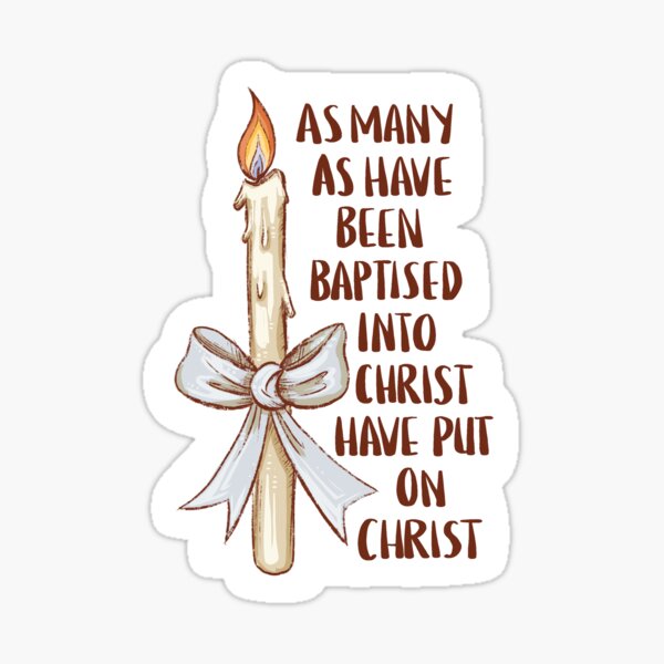 Item preview, As Many As Have Been Baptised (Blue) designed and sold by ikonographics.