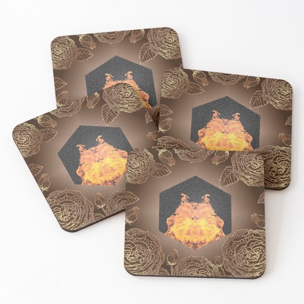 Item preview, Fire hexagon abstract - Fire sign - The Five Elements Abstract  Symbol designed and sold by thewishdesigns.