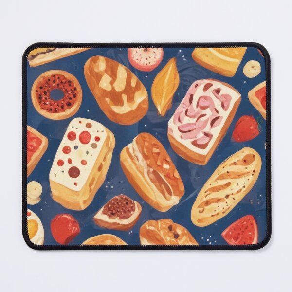 Item preview, Pizza burger toppings pattern design designed and sold by Anshu3813.
