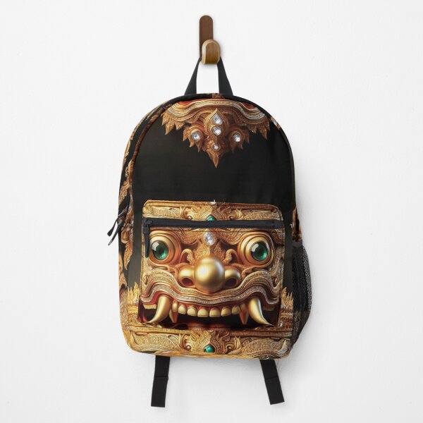 Item preview, Thai ancient Golden Giant mask with a brutal face designed and sold by Bspaces.
