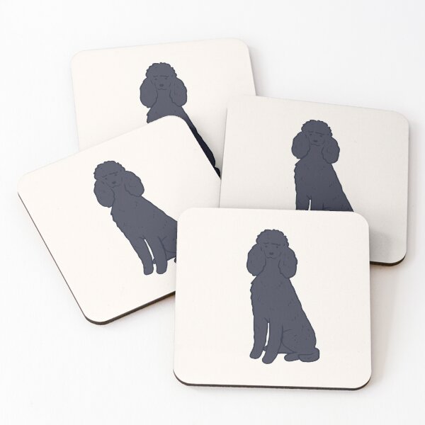 Item preview, Black poodle illustration  designed and sold by Mayarart.