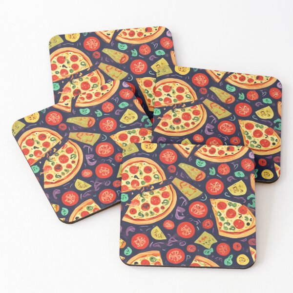 Item preview, Pizza burger toppings pattern design designed and sold by Anshu3813.