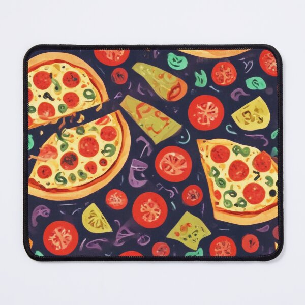 Item preview, Pizza burger toppings pattern design designed and sold by Anshu3813.