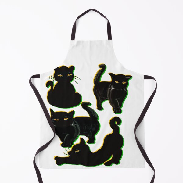 Item preview, Black Cat silhouette. Cat themed gifts for women, men and children. Black cat gift ideas designed and sold by Artonmytee.