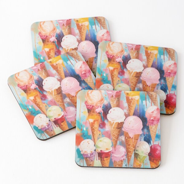 Item preview, Ice cream social bar store pattern design designed and sold by Anshu3813.
