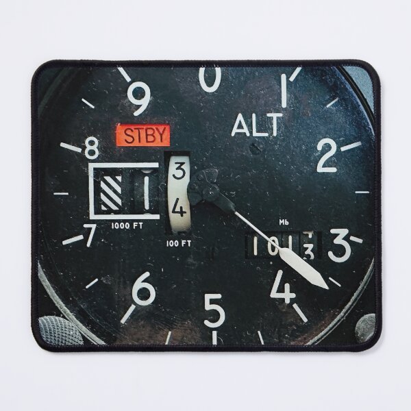 Item preview, old altimeter, altimeter from an airplane cockpit designed and sold by RoyalTarget.