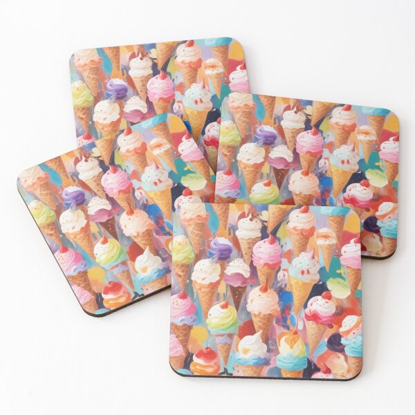 Item preview, Ice cream social bar store pattern design designed and sold by Anshu3813.