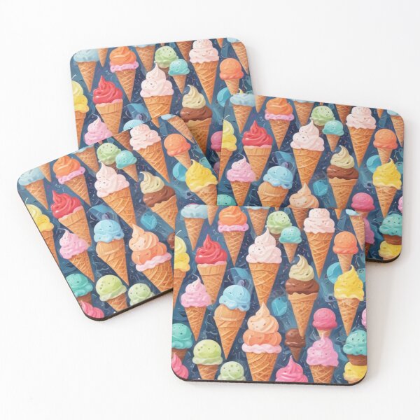 Item preview, Ice cream social bar store pattern design designed and sold by Anshu3813.