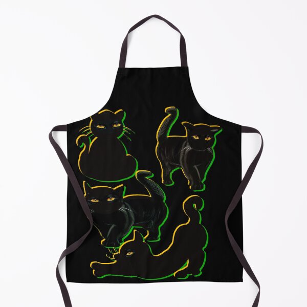 Item preview, Black Cat Void Peeking - adorable silhouette minimalist art designed and sold by Artonmytee.