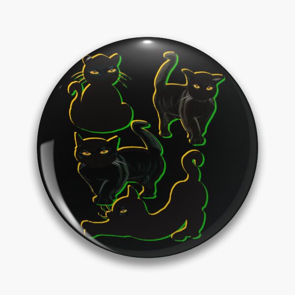 Item preview, Black Cat Void Peeking - adorable silhouette minimalist art designed and sold by Artonmytee.