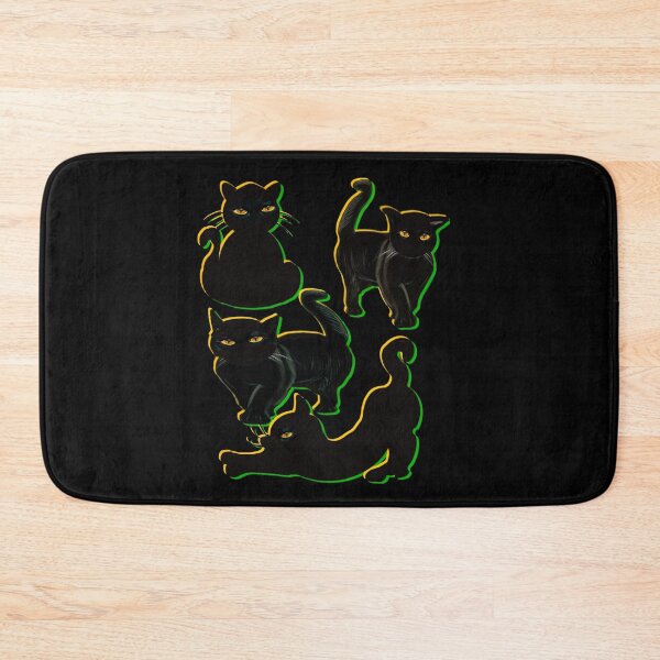 Item preview, Black Cat Void Peeking - adorable silhouette minimalist art designed and sold by Artonmytee.