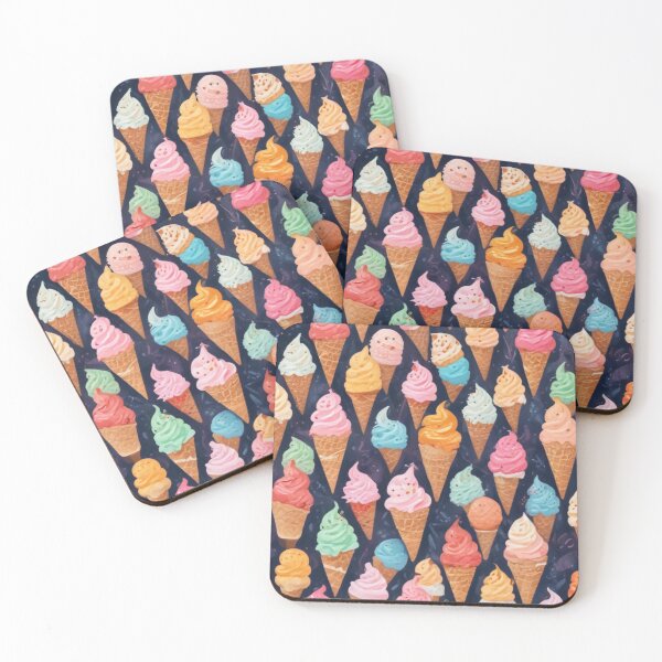 Item preview, Ice cream social bar store pattern design designed and sold by Anshu3813.