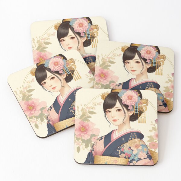 Item preview, kimono lady designed and sold by momoart8888.