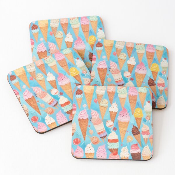 Item preview, Ice cream social bar store pattern design designed and sold by Anshu3813.