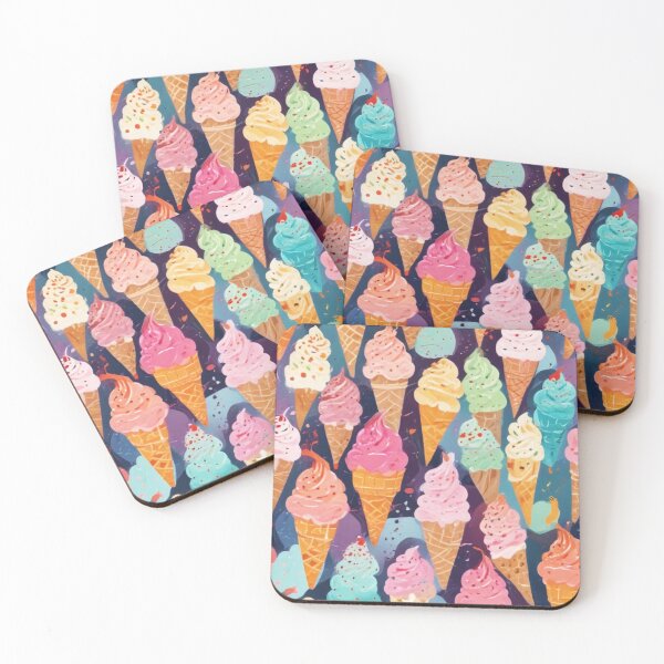 Item preview, Ice cream social bar store pattern design designed and sold by Anshu3813.