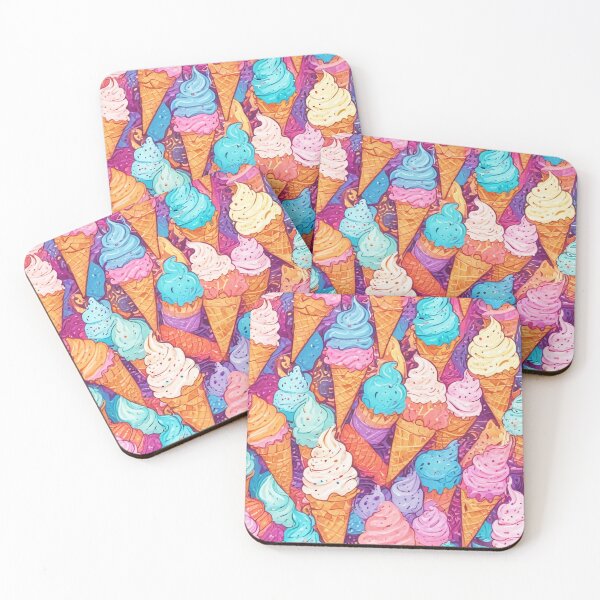 Item preview, Ice cream social bar store pattern design designed and sold by Anshu3813.