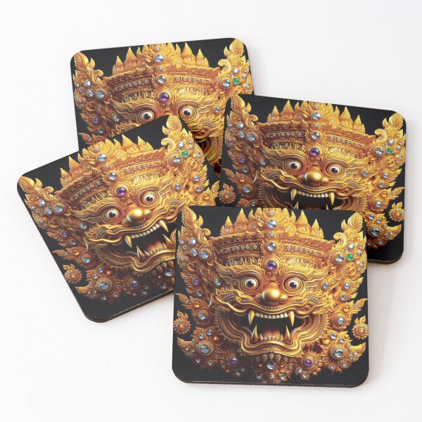 Item preview, Thai ancient Golden Giant mask with a brutal face Vol.2 designed and sold by Bspaces.