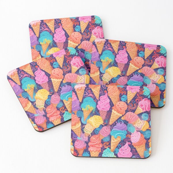 Item preview, Ice cream social bar store pattern design designed and sold by Anshu3813.