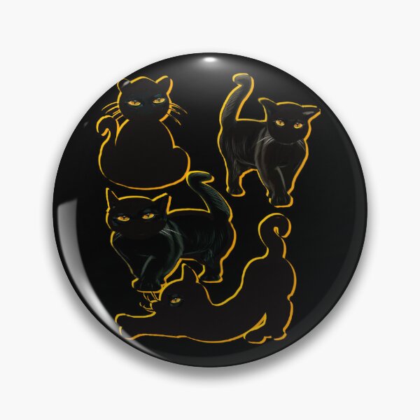 Item preview, Black Cat Void Peeking - adorable midnight silhouette  designed and sold by Artonmytee.