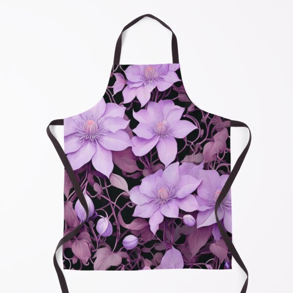 Item preview, Clematis flowers in pink designed and sold by Flowersonstuff.