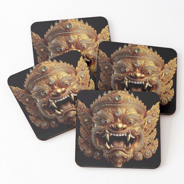 Item preview, Thai ancient Golden Giant mask with a brutal face Vol.3 designed and sold by Bspaces.