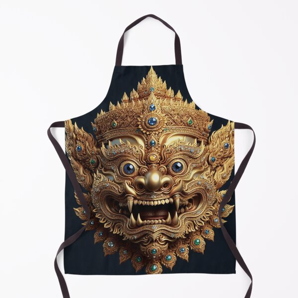 Item preview, Thai ancient Golden Giant mask with a brutal face Vol.4 designed and sold by Bspaces.