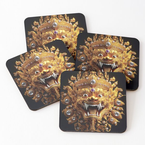 Item preview, Thai ancient Golden Giant mask with a brutal face Vol.5 designed and sold by Bspaces.