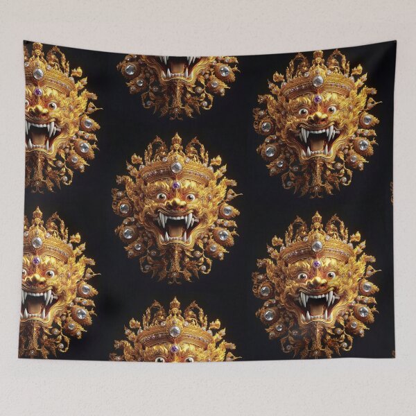 Item preview, Thai ancient Golden Giant mask with a brutal face Vol.5 designed and sold by Bspaces.