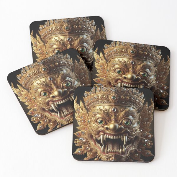 Item preview, Thai ancient Golden Giant mask with a brutal face Vol.6 designed and sold by Bspaces.
