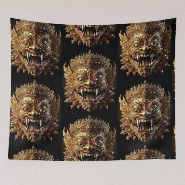 Item preview, Thai ancient Golden Giant mask with a brutal face Vol.6 designed and sold by Bspaces.