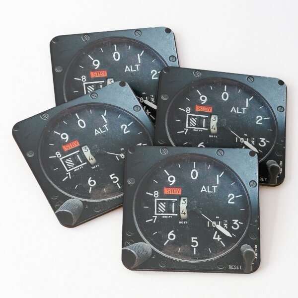 Item preview, old altimeter, altimeter from an airplane cockpit designed and sold by RoyalTarget.