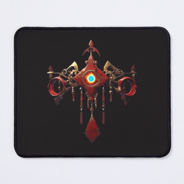 Item preview, "Crimson Amulet of the Elemental Eye" designed and sold by MYTHIC PEEL STICKERS.