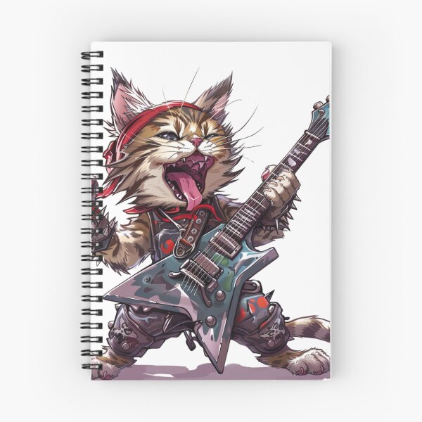 Item preview, crazy_shouting_kitten_wearing_heavy_metal_attire designed and sold by Kirollos9.