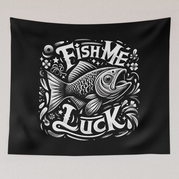 Item preview, Fish me luck fishing gift designed and sold by Pineapple-Tree.