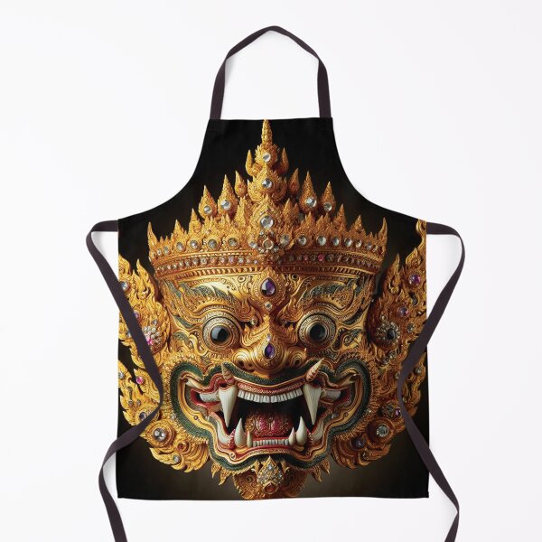 Item preview, Thai ancient Golden Giant mask with a brutal face Vol.10 designed and sold by Bspaces.