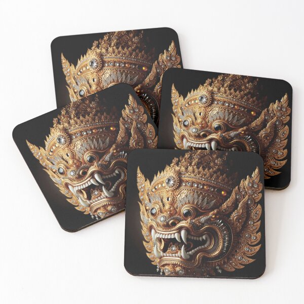 Item preview, Thai ancient Golden Giant mask with a brutal face Vol.11 designed and sold by Bspaces.