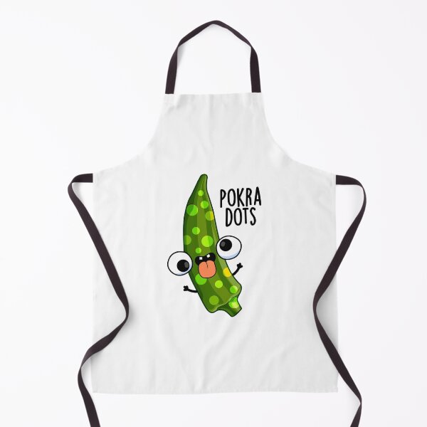 Item preview, Pokra Dots Funny Okra Pun designed and sold by punnybone.