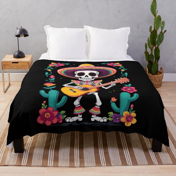 Item preview, Mexican Mariachi Skeleton Guitarist Fiesta designed and sold by LuminOrb.