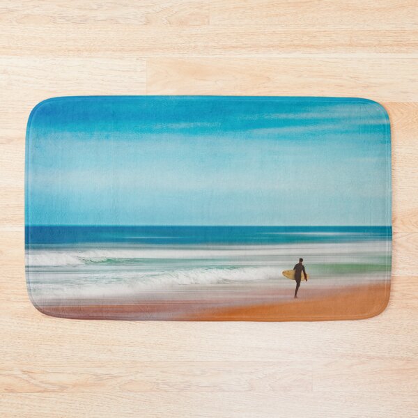 Item preview, Surf And Surfer - Abstract Beach Scenery designed and sold by Dyrk Wyst Redbubble Shop.