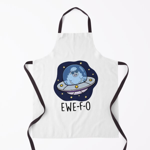Item preview, Ewe-F-O Funny UFO Pun  designed and sold by punnybone.