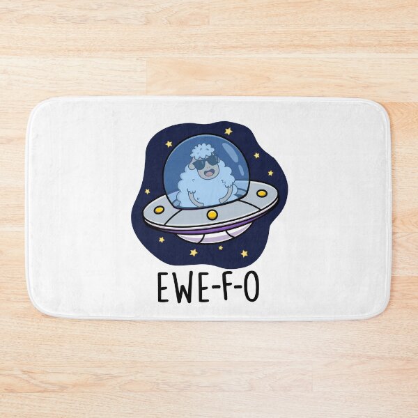 Item preview, Ewe-F-O Funny UFO Pun  designed and sold by punnybone.