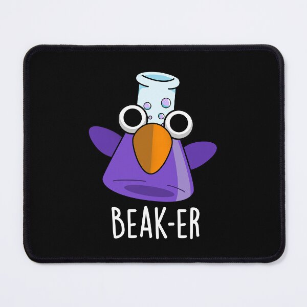Item preview, Beak-er Funny Chemistry Pun(Dark BG) designed and sold by punnybone.