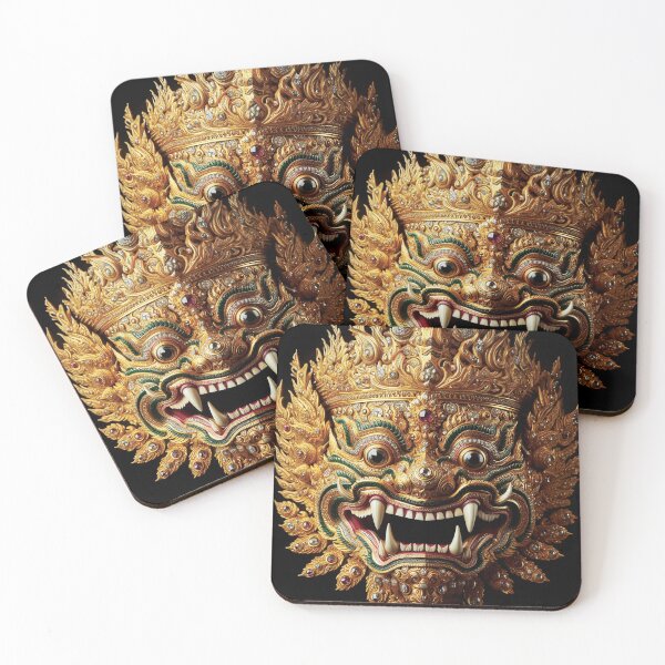 Item preview, Thai ancient Golden Giant mask with a brutal face Vol.12 designed and sold by Bspaces.