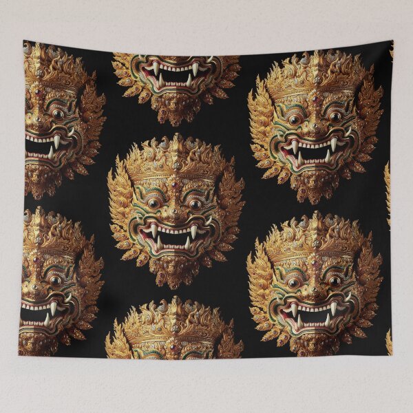 Item preview, Thai ancient Golden Giant mask with a brutal face Vol.12 designed and sold by Bspaces.