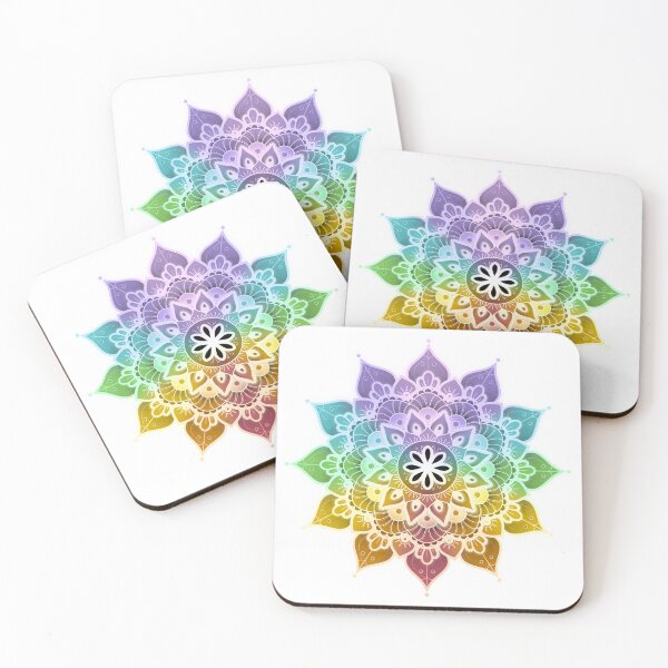 Item preview, Mandala of Chakras in the 7 colors of the rainbow n°3 designed and sold by Audrey Janvier | AJD.