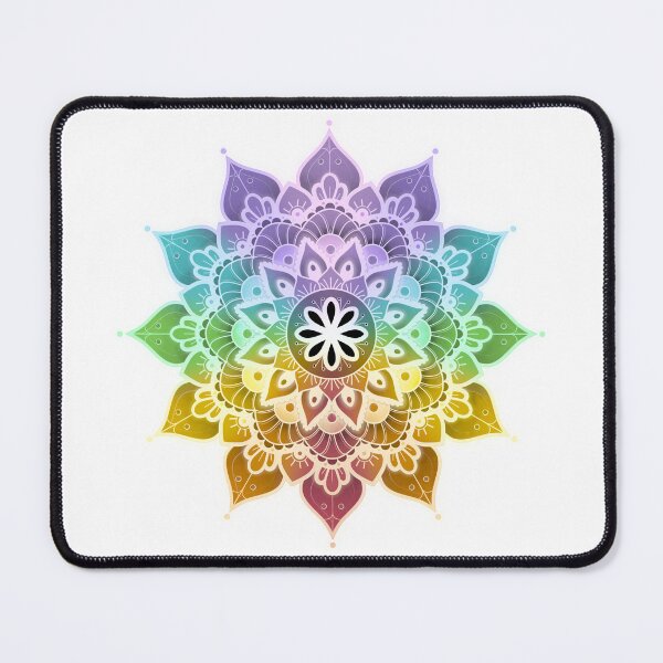Item preview, Mandala of Chakras in the 7 colors of the rainbow n°3 designed and sold by Audrey Janvier | AJD.
