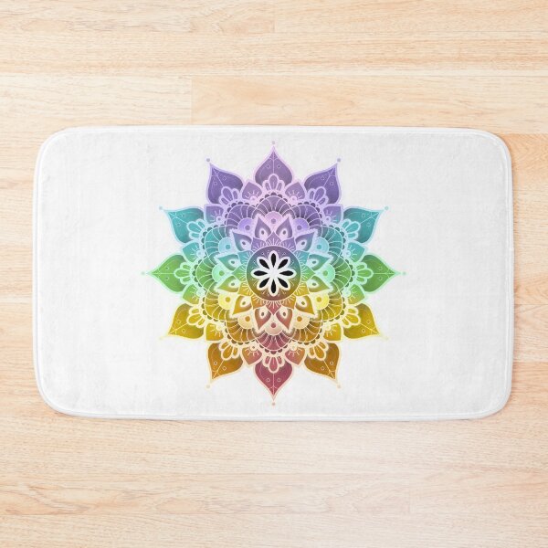 Item preview, Mandala of Chakras in the 7 colors of the rainbow n°3 designed and sold by Audrey Janvier | AJD.