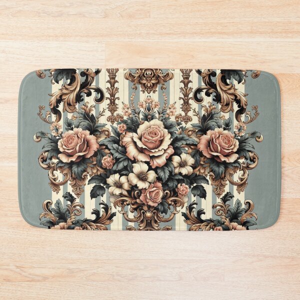 Item preview, Matte Teal & Cream Baroque designed and sold by DesignsByPrnces.
